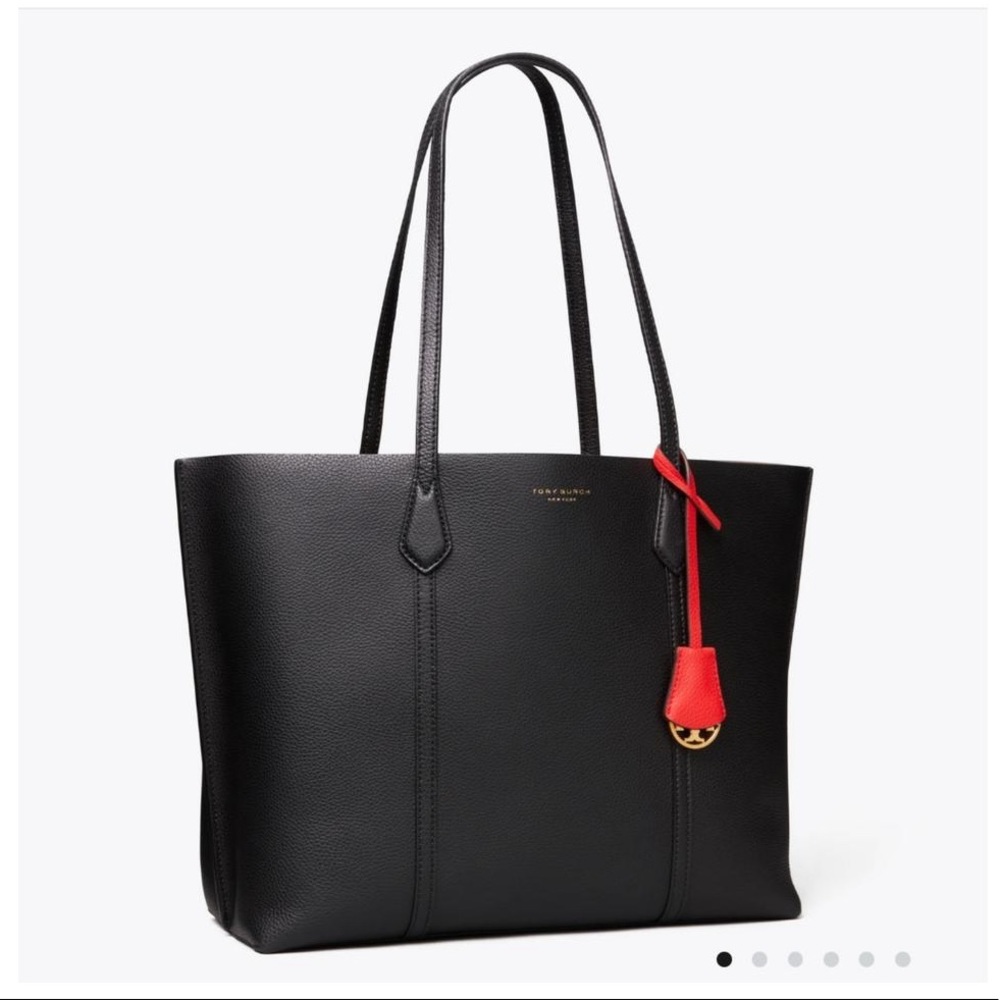 Tory Burch Black Perry Triple Compartment Tote